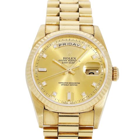 rolex day date oro giallo 18238